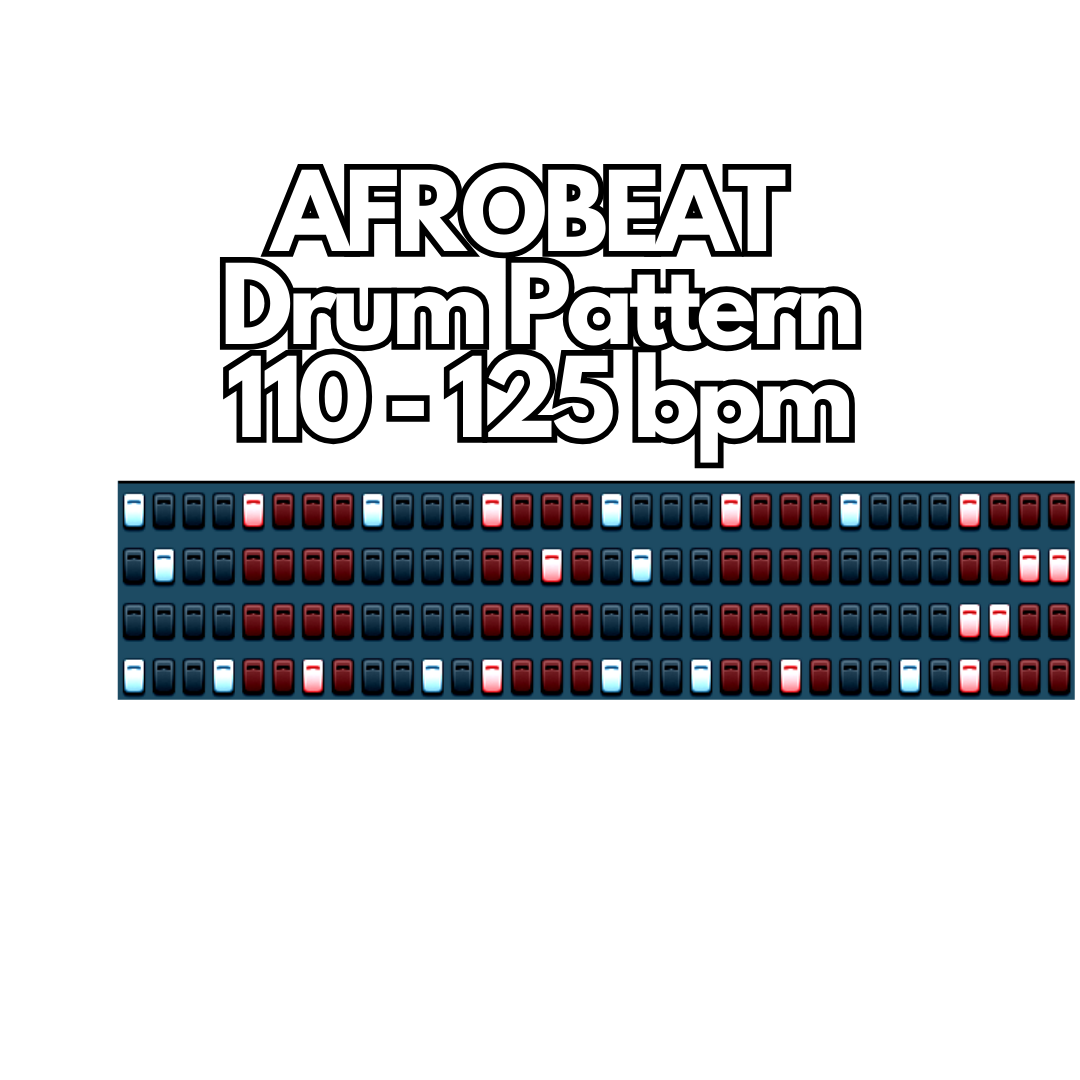 Afrobeat Drum Pattern 110 - 125 bpm