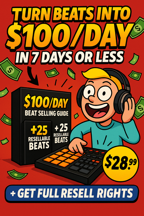 $100/Day Beat Selling Blueprint + 25 Exclusive Resell Beats