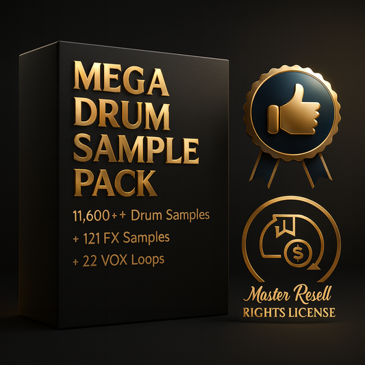 [Master Resell Rights License] 11,600+ Drum Samples
