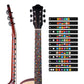 Guitar Fingerboard Stickers Fingerboard Decals Frets Map Neck Notes Beginner Trainer Practice Music Theory