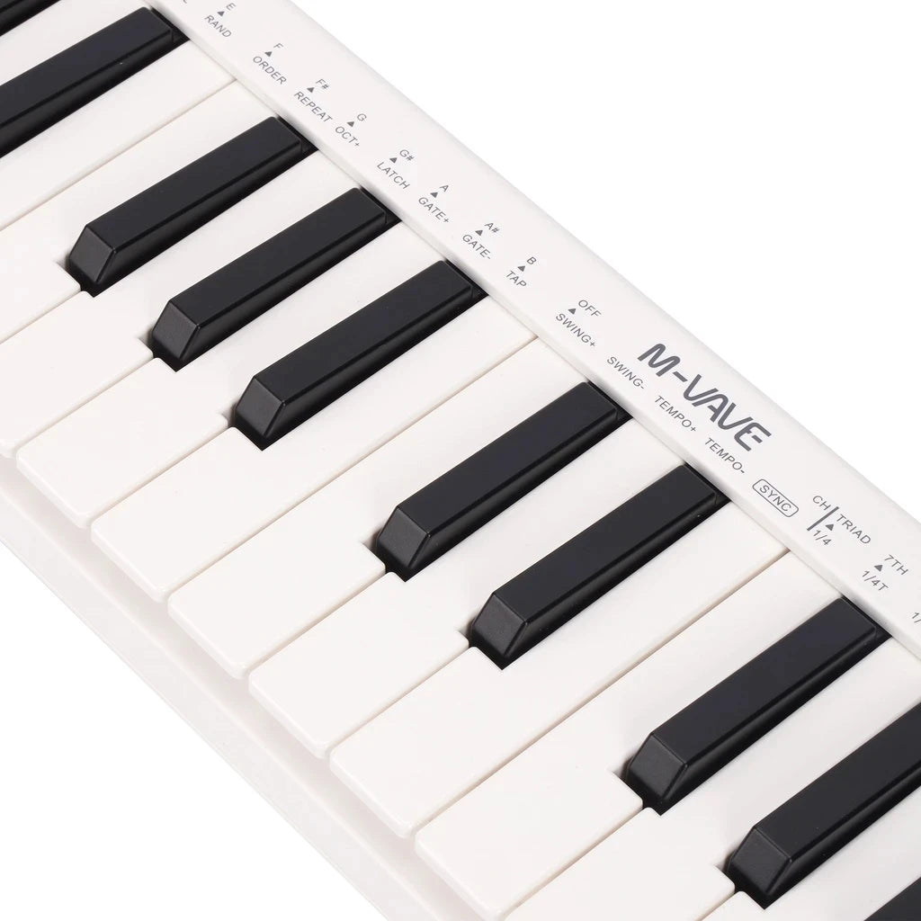 M-vave SMK-25 MIDI-Tastatur, wiederaufladbar, 25 Tasten, MIDI-Steuerung, Tastaturinstrument, tragbarer Mini-USB-Tastatur-MIDI-Controller