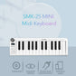 M-vave SMK-25 MIDI Keyboard Rechargeable 25-Key MIDI Control Keyboard Instrument Mini Portable USB Keyboard MIDI Controller