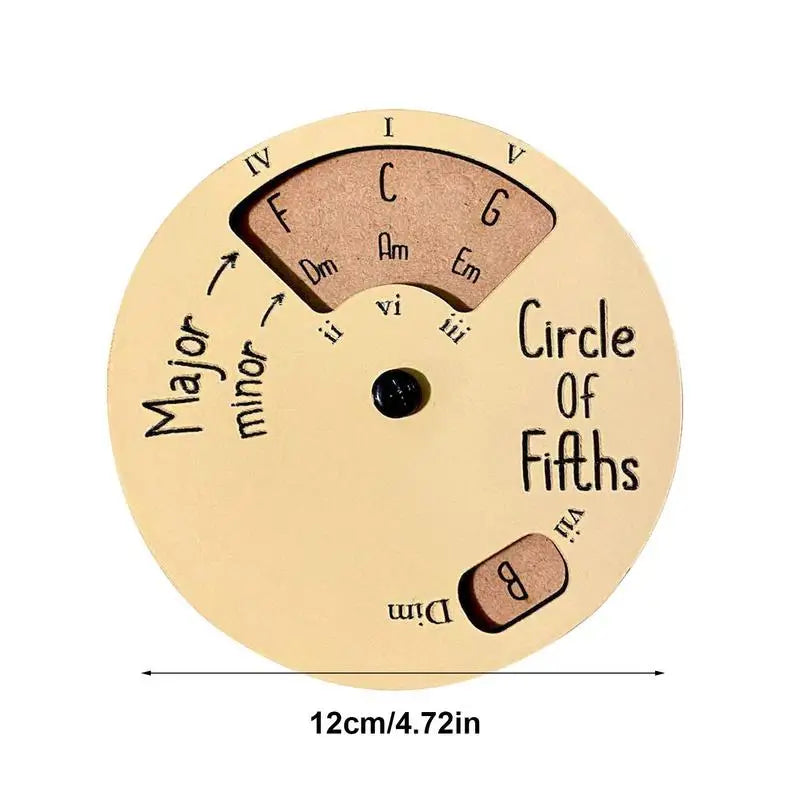 Circle Of Fifths Wooden Wheel