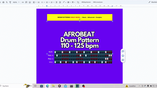 1,160 Drum Patterns Cheat Sheet