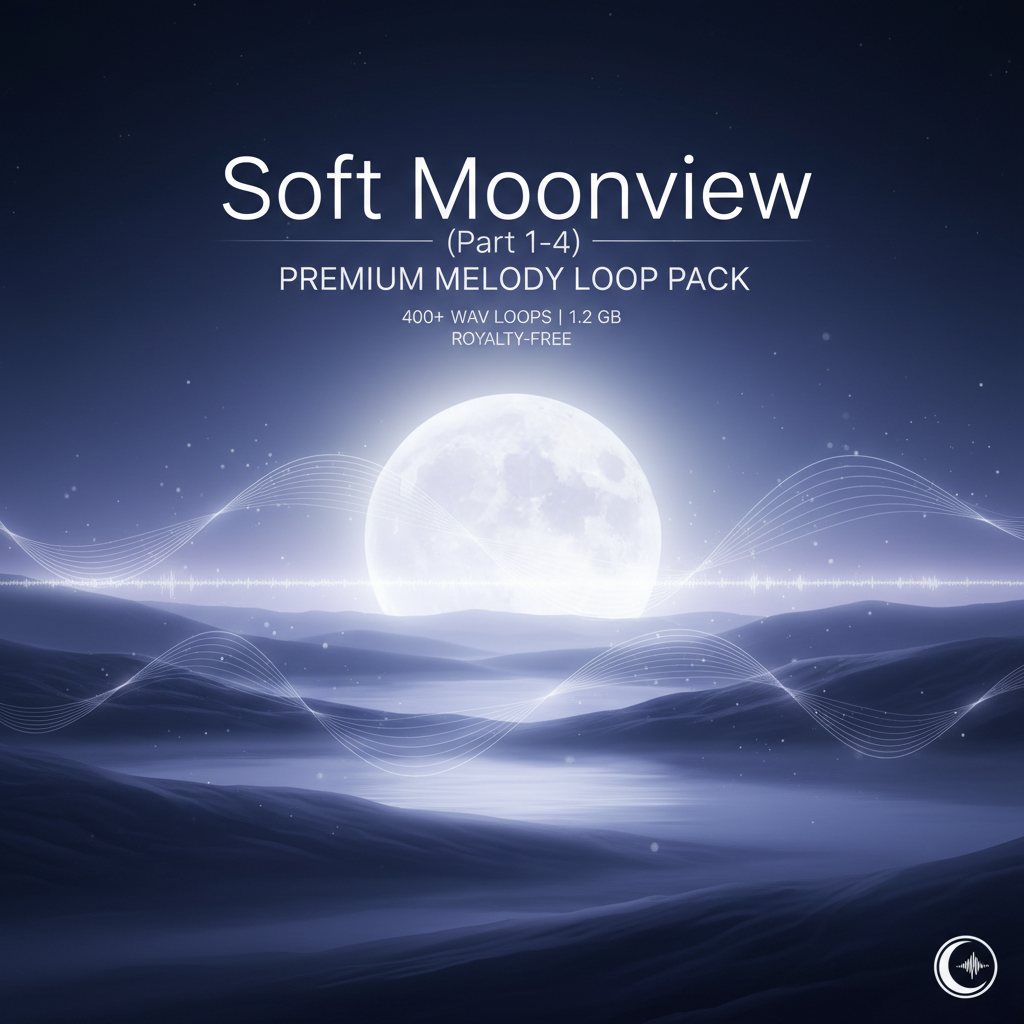 Soft Moonview (Part 1–4) — Premium Melody Loop Pack - Sampley 