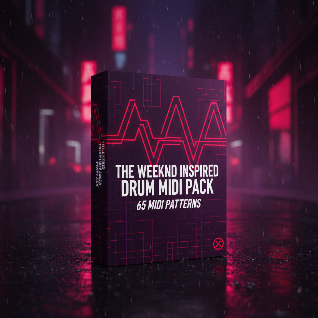 The Weeknd Inspired Drum MIDI Pack – 65 MIDI Patterns - Sampley 