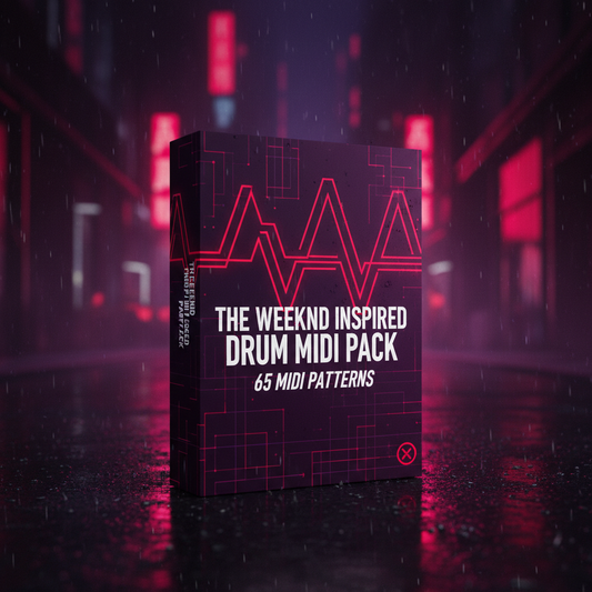 The Weeknd Inspired Drum MIDI Pack – 65 MIDI Patterns - Sampley 